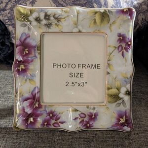 Beautiful Floral Ceramic Picture Frame